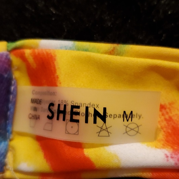 Multicolored MD Tie Dye Bandeau Bikini Set - Picture 3 of 6